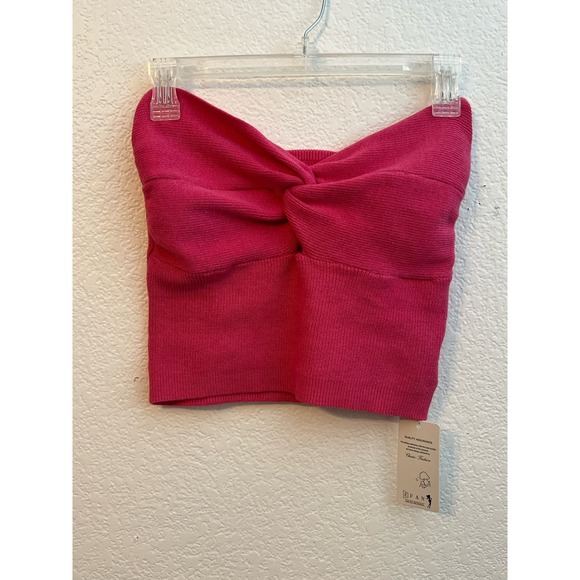 NWT EFAN Womens Cut Out Twist Knot Front Tube Top Sz Small - Picture 2 of 8